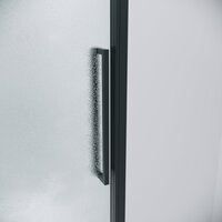 Душевой уголок Grossman Cosmo 130x80x195 120.K33.02.1380.21.02 (черный матовый/стекло шиншилла) - Превью изображения №2 — Интернет-магазин samo.by