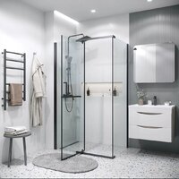 Душевой уголок Grossman Pragma 120x80x195 120.K33.03.1280.21.00 (черный матовый/прозрачное стекло) - Превью изображения №9 — Интернет-магазин samo.by