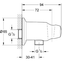 Шланговое подключение Grohe Movario 28406000 - Превью изображения №2 — Интернет-магазин samo.by