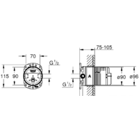 Монтажная коробка Grohe Rainshower 26483000 - Превью изображения №3 — Интернет-магазин samo.by