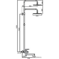 Душевая система  FRAP F24801 - Превью изображения №11 — Интернет-магазин samo.by