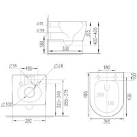 Унитаз подвесной Roxen StounFix Slim 966617 - Превью изображения №6 — Интернет-магазин samo.by