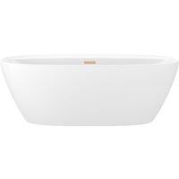 Wellsee Pro Line 170x80 28750104R (отдельностоящая ванна белый глянец, экран, ножки, сифон-автомат золото)