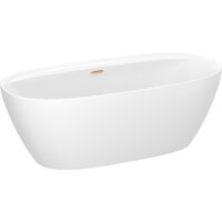 Ванна Wellsee Pro Line 170x80 28750104R (отдельностоящая ванна белый глянец, экран, ножки, сифон-автомат золото) - Превью изображения №2 — Интернет-магазин samo.by