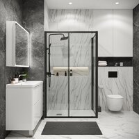 Душевой уголок Grossman Cosmo 130x90x195 120.K33.02.1390.21.00 (черный матовый/стекло прозрачное) - Превью изображения №7 — Интернет-магазин samo.by