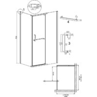 Душевой уголок Grossman Pragma 120x80x195 120.K33.03.1280.21.02 (черный матовый/стекло шиншилла) - Превью изображения №11 — Интернет-магазин samo.by