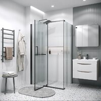 Душевой уголок Grossman Pragma 120x80x195 120.K33.03.1280.21.02 (черный матовый/стекло шиншилла) - Превью изображения №9 — Интернет-магазин samo.by