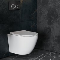 Унитаз подвесной Roxen Antares One Rimless 6 в 1 StounFix Dual Fresh 506406 (кнопка: черный матовый) - Превью изображения №10 — Интернет-магазин samo.by