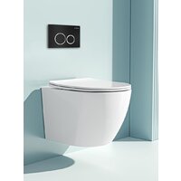 Унитаз подвесной Roxen Antares One Rimless 6 в 1 StounFix Dual Fresh 506406 (кнопка: черный матовый) - Превью изображения №7 — Интернет-магазин samo.by