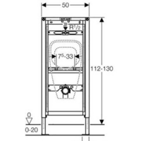 Инсталляция для писсуара Geberit DuoFix 111.686.00.1 - Превью изображения №3 — Интернет-магазин samo.by
