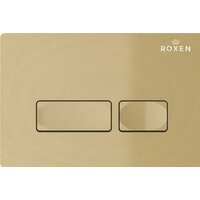 Унитаз подвесной Roxen Antares в комплекте с инсталляцией StounFix Dual Fresh 6 в 1 968050 (кнопка: брашированное золото) - Превью изображения №8 — Интернет-магазин samo.by