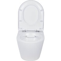 Унитаз подвесной Roxen Antares в комплекте с инсталляцией StounFix Dual Fresh 6 в 1 968050 (кнопка: брашированное золото) - Превью изображения №6 — Интернет-магазин samo.by