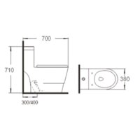 Унитаз напольный SantiLine SL-5011 - Превью изображения №2 — Интернет-магазин samo.by