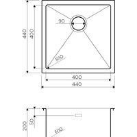 Кухонная мойка Omoikiri Taki 44-U/IF LG - Превью изображения №3 — Интернет-магазин samo.by