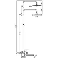 Душевая система  FRAP F24801-6 - Превью изображения №2 — Интернет-магазин samo.by