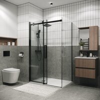 Душевой уголок Grossman Classic 110x80x195 120.K33.04.1180.21.00 (черный матовый/стекло прозрачное) - Превью изображения №3 — Интернет-магазин samo.by
