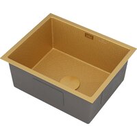 Кухонная мойка Roxen Uno 560210-54-GS PVD золотая/текстурная (с ролл-матом и дозатором) - Превью изображения №7 — Интернет-магазин samo.by