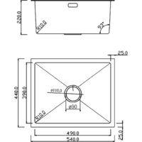 Кухонная мойка Roxen Uno 560210-54-GS PVD золотая/текстурная (с ролл-матом и дозатором) - Превью изображения №10 — Интернет-магазин samo.by