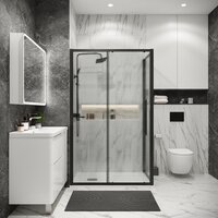 Душевой уголок Grossman Cosmo 130x90x195 120.K33.02.1390.21.02 (черный матовый/стекло шиншилла) - Превью изображения №7 — Интернет-магазин samo.by