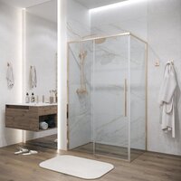 Душевой уголок Grossman Galaxy 140x70x195 120.K33.01.1470.32.00 (золото сатин/стекло прозрачное) - Превью изображения №7 — Интернет-магазин samo.by