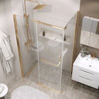 Душевой уголок Grossman Pragma 120x80x195 120.K33.03.1280.32.00 (золото сатин/прозрачное стекло) - Превью изображения №10 — Интернет-магазин samo.by