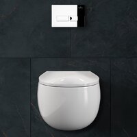 Унитаз подвесной Roxen Egg в комплекте с инсталляцией StounFix Dual Fresh 6 в 1 964205 (кнопка: хром глянец) - Превью изображения №9 — Интернет-магазин samo.by