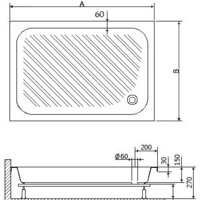 Душевой поддон RGW B/CL-S 80x120 - Превью изображения №2 — Интернет-магазин samo.by