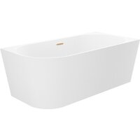 Ванна Wellsee Excellence Pro 150x73 28761004R (пристенная ванна (правая) белый глянец, экран, ножки, сифон-автомат золото) - Превью изображения №2 — Интернет-магазин samo.by