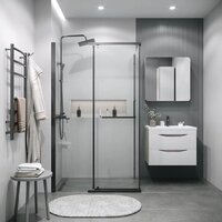 Душевой уголок Grossman Pragma 120x80x195 120.K33.03.1280.42.00 (графит сатин/прозрачное стекло) - Превью изображения №9 — Интернет-магазин samo.by