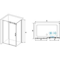 Душевой уголок RGW TO-44B (TO-14B + Z-050-2B) 02074479-14 170x90 (черный/прозрачное стекло) - Превью изображения №2 — Интернет-магазин samo.by