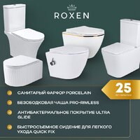 Унитаз подвесной Roxen Martin 530220-02 Rimless Soft Close - Превью изображения №5 — Интернет-магазин samo.by