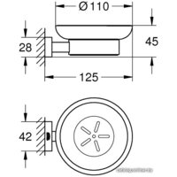 Мыльница Grohe Essentials Cube 40754001 - Превью изображения №2 — Интернет-магазин samo.by