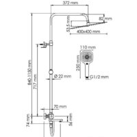 Душевая система  Wasserkraft A199.119.065.087.CH Thermo - Превью изображения №3 — Интернет-магазин samo.by