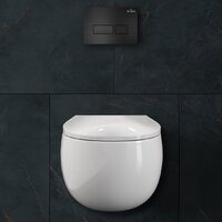 Унитаз подвесной Roxen Egg в комплекте с инсталляцией StounFix Dual Fresh 6 в 1 964195 (кнопка: черный матовый) - Превью изображения №10 — Интернет-магазин samo.by