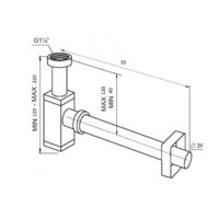 Сифон SantiLine SL-118 - Превью изображения №2 — Интернет-магазин samo.by