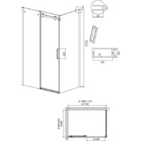 Душевой уголок Grossman Classic 110x90x195 120.K33.04.1190.21.00 (черный матовый/стекло прозрачное) - Превью изображения №10 — Интернет-магазин samo.by