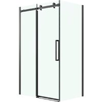 Grossman Classic 110x90x195 120.K33.04.1190.21.00 (черный матовый/стекло прозрачное)