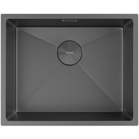 Кухонная мойка ZorG Zerox 54 U / IF Zurinox PVD Gunblack - Превью изображения №3 — Интернет-магазин samo.by