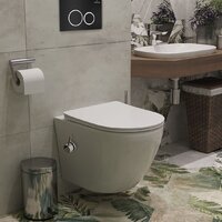 Унитаз подвесной Roxen Antares Bidet в комплекте с инсталляцией StounFix Dual Fresh 6 в 1 906342 (кнопка: черный матовый) - Превью изображения №11 — Интернет-магазин samo.by