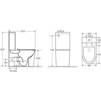 Унитаз напольный WeltWasser WW Salzbach 001 XL GL-WT (белый глянец чаша) - Превью изображения №3 — Интернет-магазин samo.by