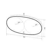  Wellsee Зеркало с фоновой LED-подсветкой 7 Rays' Spectrum 172201530, 90 х 50 см (с сенсором и регулировкой яркости освещения) - Превью изображения №9 — Интернет-магазин samo.by