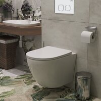 Унитаз подвесной Roxen Antares в комплекте с инсталляцией StounFix Dual Fresh 6 в 1 533395 (кнопка: белый глянец) - Превью изображения №11 — Интернет-магазин samo.by