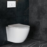 Унитаз подвесной Roxen Antares в комплекте с инсталляцией StounFix Dual Fresh 6 в 1 533395 (кнопка: белый глянец) - Превью изображения №13 — Интернет-магазин samo.by