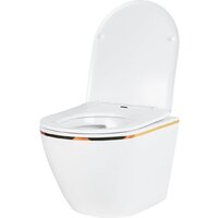 Унитаз подвесной Roxen Antares Gold в комплекте с инсталляцией StounFix Dual Fresh 6 в 1 868553 (кнопка: белый глянцевая) - Превью изображения №9 — Интернет-магазин samo.by