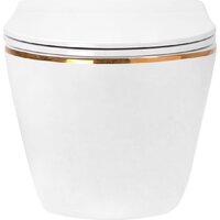 Унитаз подвесной Roxen Antares Gold в комплекте с инсталляцией StounFix Dual Fresh 6 в 1 868553 (кнопка: белый глянцевая) - Превью изображения №7 — Интернет-магазин samo.by