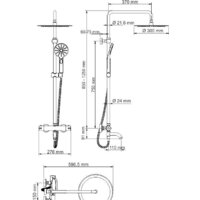 Душевая система  Wasserkraft A28801 Thermo - Превью изображения №12 — Интернет-магазин samo.by
