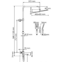 Душевая система  Wasserkraft A199.119.126.087.CH Thermo - Превью изображения №3 — Интернет-магазин samo.by