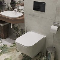 Унитаз подвесной Roxen Boro One Rimless 6 в 1 StounFix Dual Fresh 582388 (кнопка: черный матовый) - Превью изображения №12 — Интернет-магазин samo.by