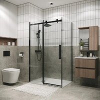 Душевой уголок Grossman Classic 110x90x195 120.K33.04.1190.42.00 (графит сатин/стекло прозрачное) - Превью изображения №6 — Интернет-магазин samo.by