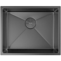 Кухонная мойка ZorG Zerox 54 U / IF PVD Gunblack - Превью изображения №3 — Интернет-магазин samo.by
